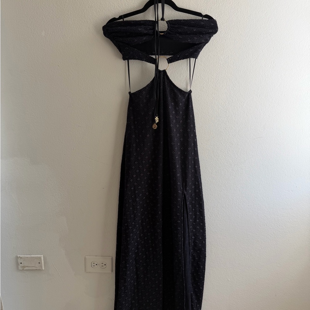 Luli Fama Navy Cutout Dress